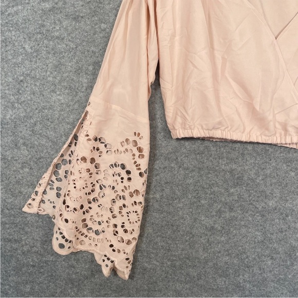 WINSTON WHITE 2 Piece Set Size M/L Womens Pink Shorts & Top Eyelet Summer - Picture 5 of 15